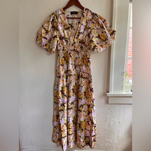 MinkPink Zoey Puff Sleeve Dress - Picture 2 of 9